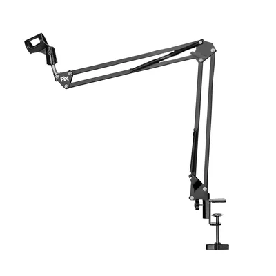Suporte Mesa Articulado Para Microfone Braço Tesoura 45mm