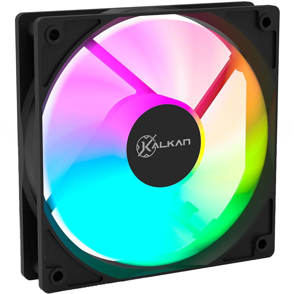 Imagem 3 de 5 do produto Fan 120mm Kalkan Lumen RGB Preto Klk00018