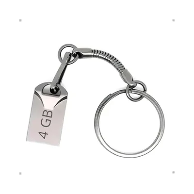 Pendrive Chaveiro Mini 4gb Usb 2.0 Altomex Prata Al-8u-4