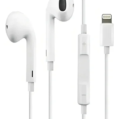 Fone Ouvido Com Fio Compatível Iphone Cor Branco