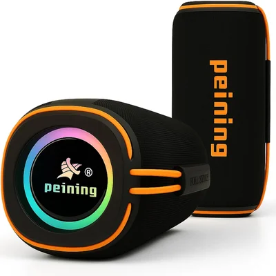 Caixa De Som Bluetooth Peining 30w Premium — 10h De Bateria, À Prova D’água Ipx6, Graves Explosivos, Luz RGB, Bluetooth 5.3, Cartão Tf, Aux, Portátil