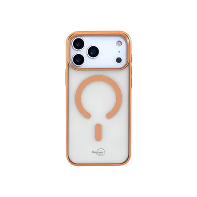 Capa Iphone 17 Pro Max Peel,   Iplace, Laranja
