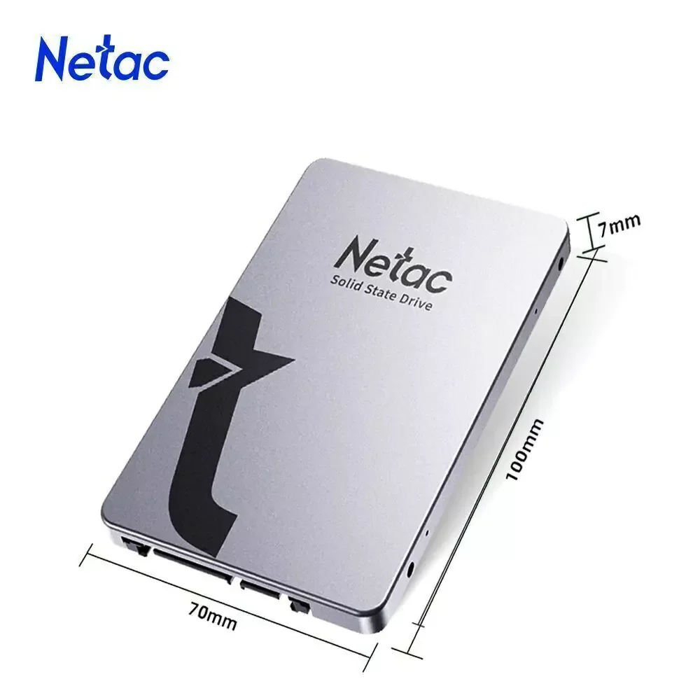 Imagem 3 de 5 do produto Disco Sólido Interno Netac 256Gb SSD Sata3 6gbs 3d Nand 2.5pol