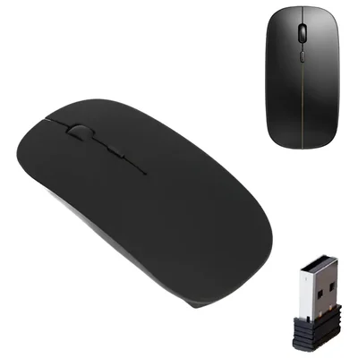 Mouse Sem Fio Recarregável Slim Wirelles Silencioso Premium