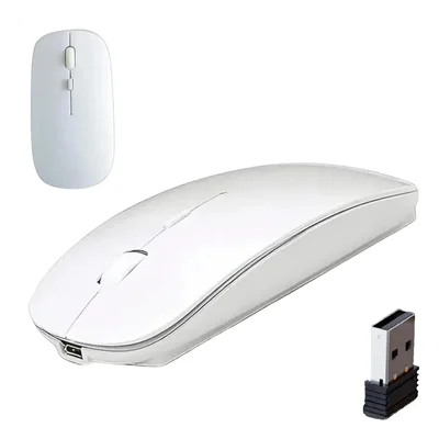 Mouse Sem Fio Recarregável Slim Wirelles Silencioso Premium