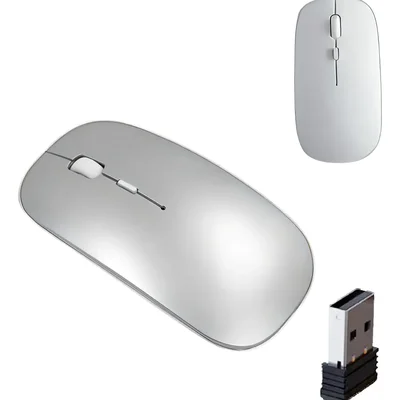 Mouse Sem Fio Recarregável Slim Wirelles Silencioso Premium