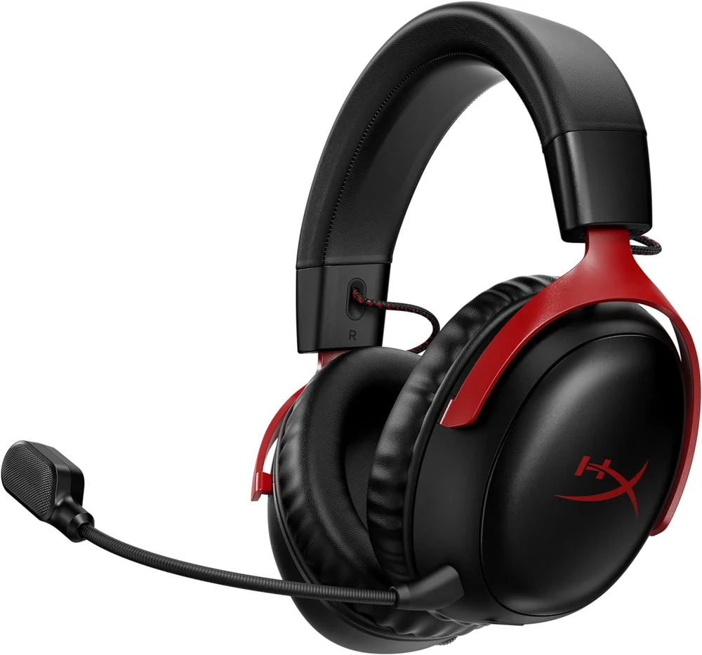 Headset Gamer Wireless Hyperx Cloud Iii Vermelho E Preto Bateria De Até 120h Headset Gamer Wireless Hyperx Cloud Iii Vermelho E Preto Bateria De Até 120h