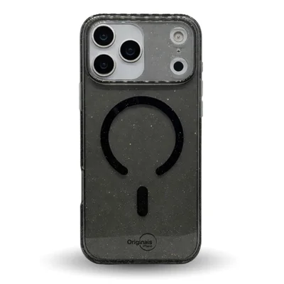 Capa Iphone 17 Pro Shine Com Proteção De Câmera   Iplace, Preto Com Brilho
