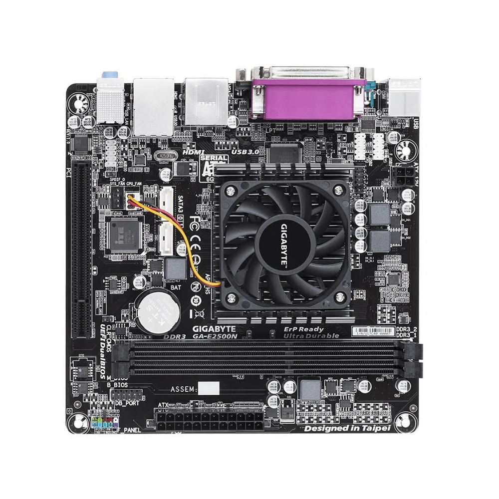 Placa Mãe Gigabyte Ga-e2500n Com Processador Amd E1-2500 5