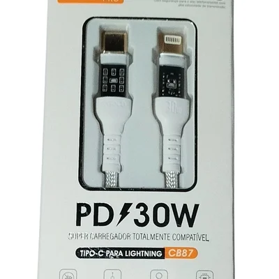Cabo Tipo-c Lightning Pd 30w Turbo Reforçado A'gold
