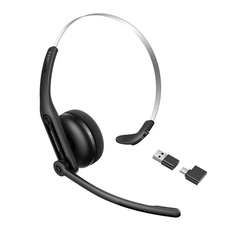 Imagem 4 de 5 do produto Headset Profissional para Atendimento, Áudio Claro e Conexão sem Interferências, Bluetooth 6.0 e USB-C com Adaptador | CC300 EDIFIER