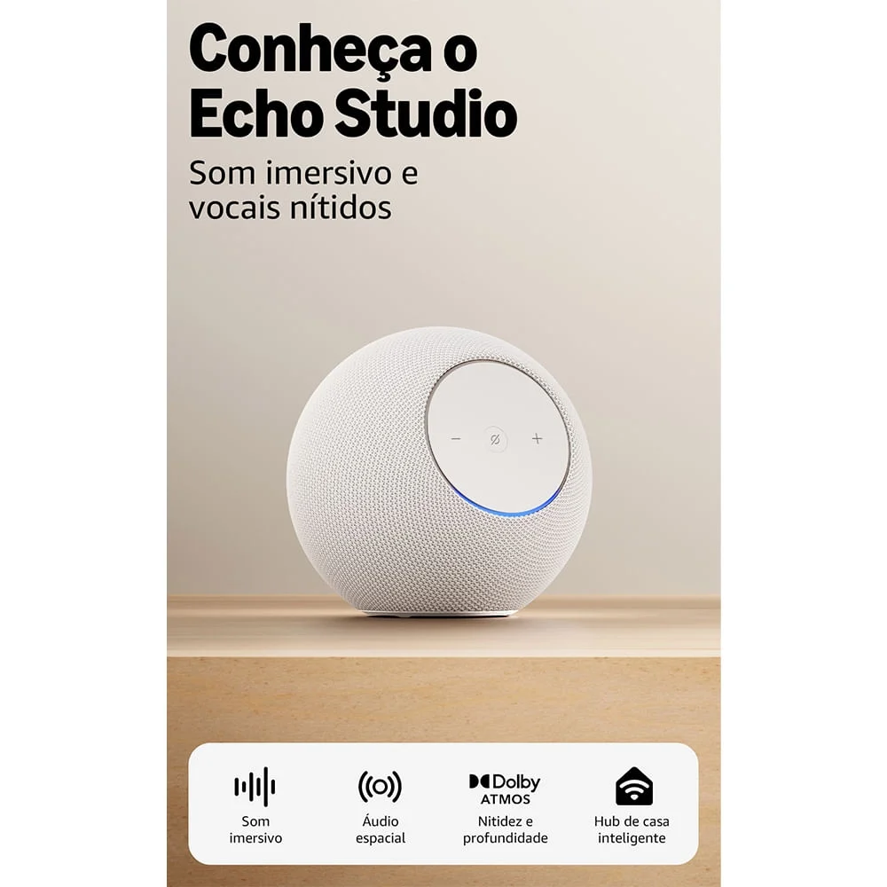 Echo Studio geraço Mais Recente Smart Speaker Com