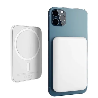 Carregador Portatil Magnético, Compátivel Com Mag-safe, Powerbank Compativel Com Iphone X, Xs, Xr, 11, 11 Pro Ou 11 Pro Max