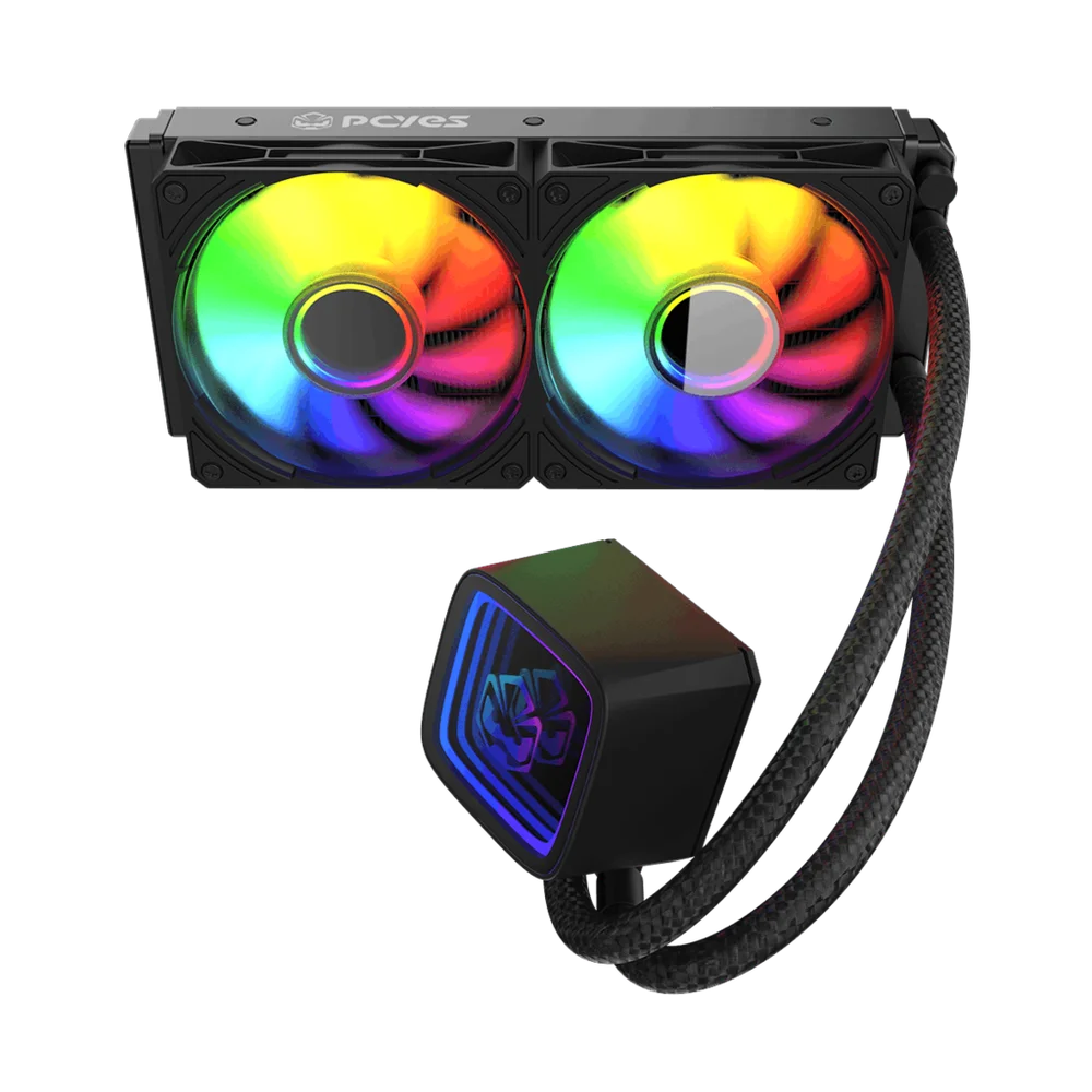 Imagem 4 de 5 do produto Water Cooler PCyes Tundra Black Vulcan ARGB 240mm - Wctbv240