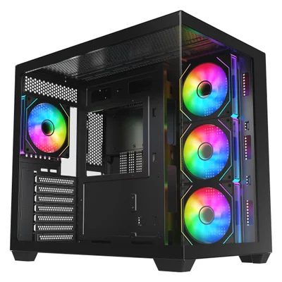 Gabinete Gamer Aquário Cg-01l7 Ghost Shark 2 Atx Sem Fans