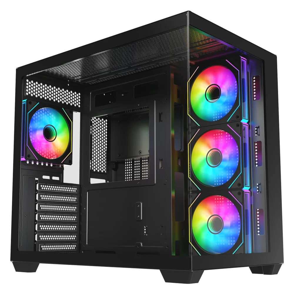 Gabinete Gamer Aquário Cg-01l7 Ghost Shark 2 Atx Sem Fans