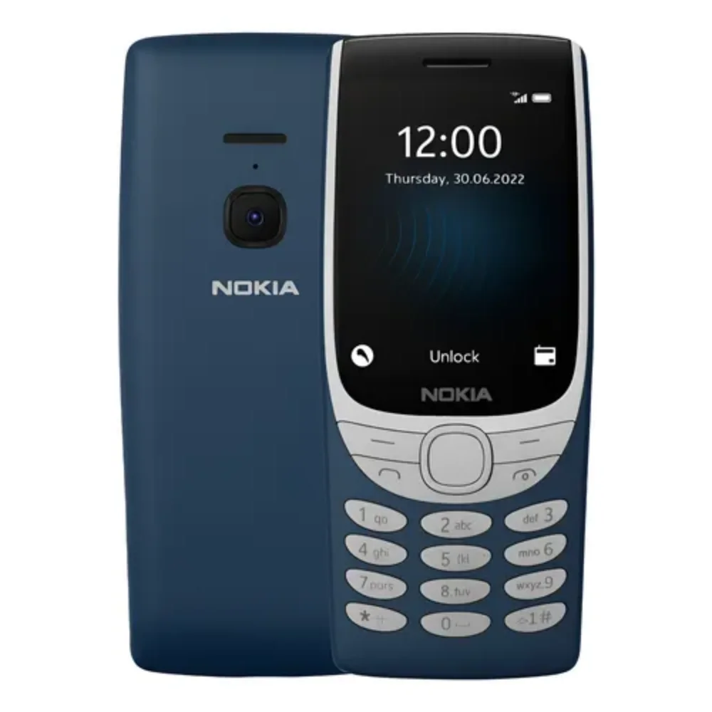 Celular Nokia 8210 4G para Idosos, Teclas Grandes, Rádio FM, Tela 2.8", Azul