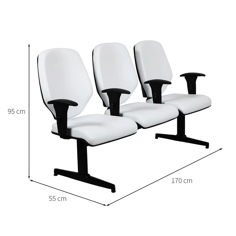 Imagem 3 de 5 do produto Cadeira Longarina Amor Branca