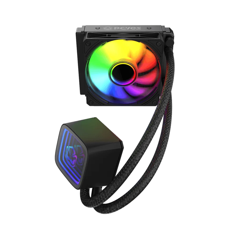 Imagem 4 de 5 do produto Water Cooler PCyes Tundra Black Vulcan ARGB 120mm - Wctbk120
