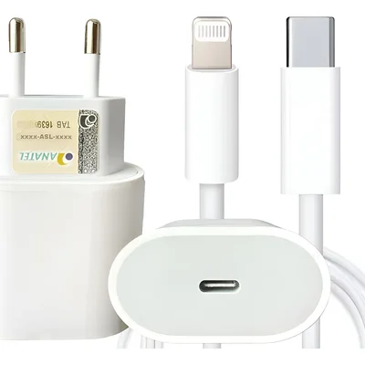 Carregador Turbo 30w Para Iphone 8 X Xr 11 12 13 14 Pro Max Branco