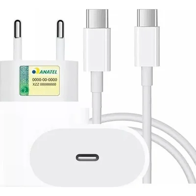 Carregador Celular Turbo Tipo-c 30w Para Iphone 15 16 Promax Branco