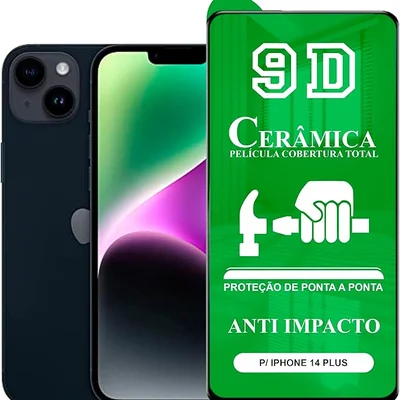 Película De Cerâmica Flexível 9d Para Iphone 14 Plus
