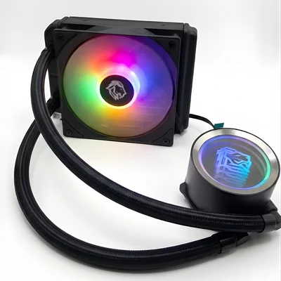 Watercooler Gamer 120mm RGB Raibow Universal CPU Intel AMD CPU Cooler Fan Silencioso TDP 150W