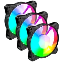 Kit 3x Cooler Fan Eurus RGB Master/slave 120mm – Silencioso, Alto Fluxo E RGB Sincronizado 2