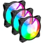 Kit 3x Cooler Fan Eurus RGB Master/slave 120mm – Silencioso, Alto Fluxo E RGB Sincronizado 3