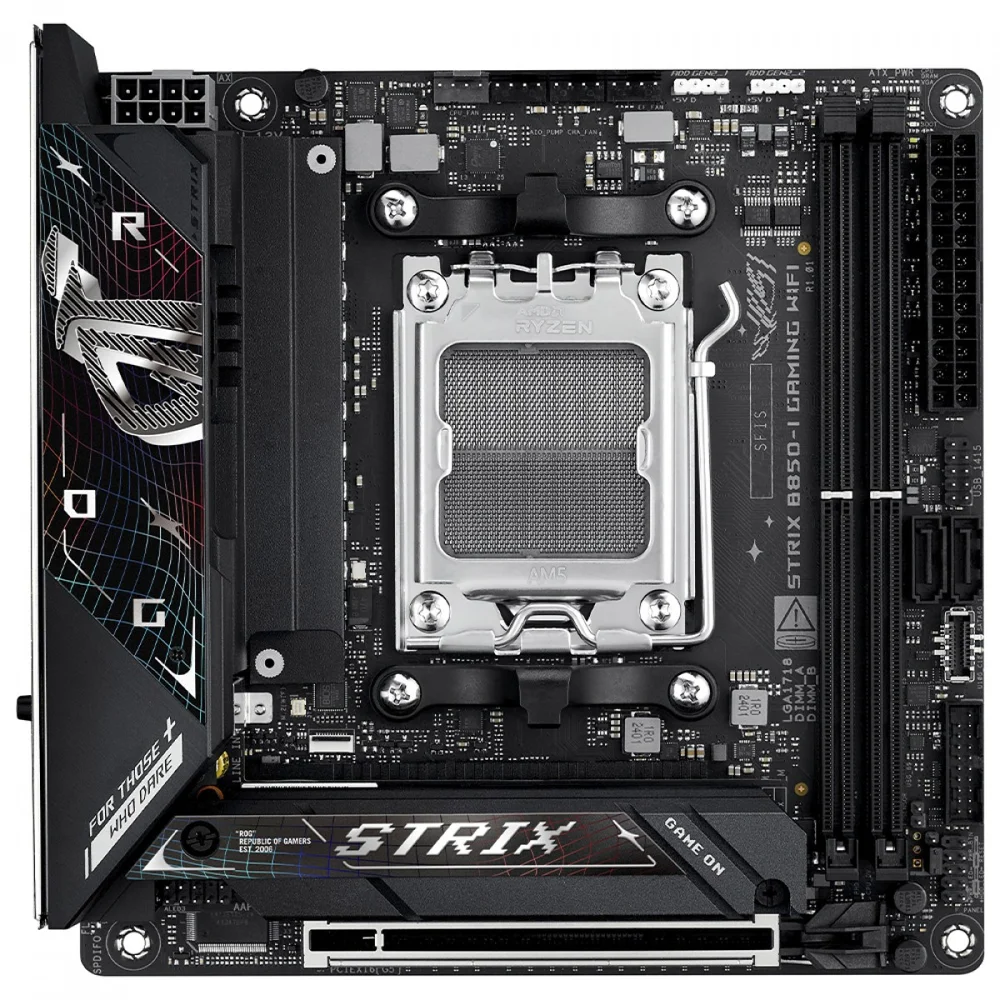 Placa Mãe Asus Rog Strix B850-i Gaming Wifi, Chipset B850, Amd Am5, Mini-itx, Ddr5, 90mb1k30-m0eay0 5