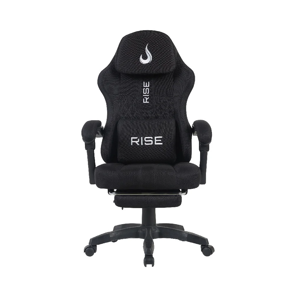 Cadeira Gamer Rise Mode Z11, Ângulo Ajustável, Tecido, Preto - RM-CG-Z11-BK