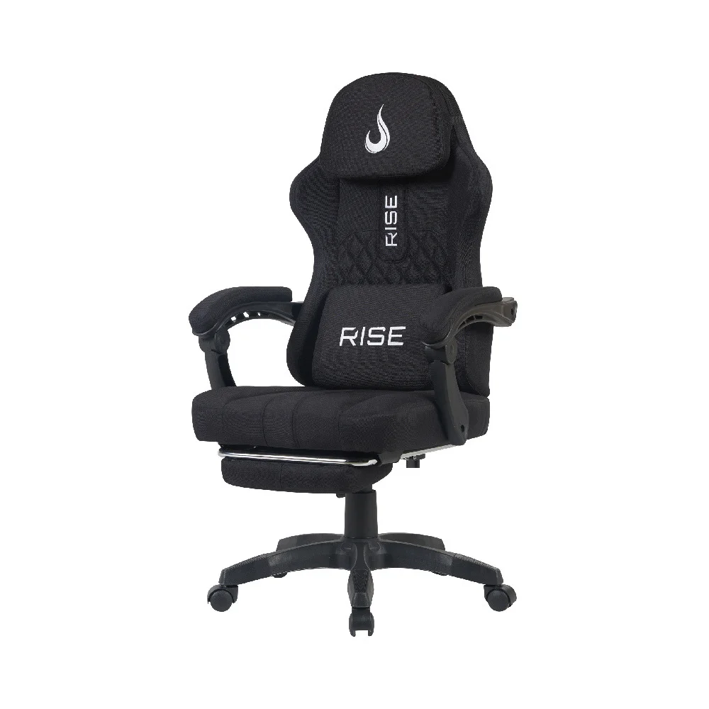 Imagem 2 de 5 do produto Cadeira Gamer Rise Mode Z11, Ângulo Ajustável, Tecido, Preto - RM-CG-Z11-BK