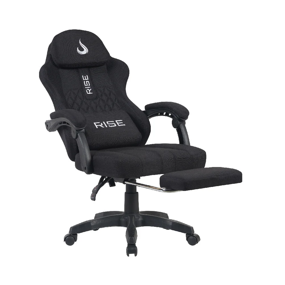 Imagem 3 de 5 do produto Cadeira Gamer Rise Mode Z11, Ângulo Ajustável, Tecido, Preto - RM-CG-Z11-BK