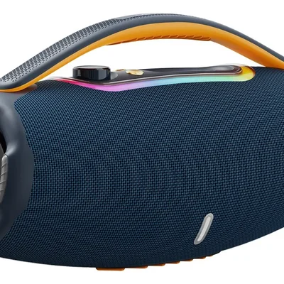 Caixa De Som Portátil 5.3 Bluetooth Subwoofer 60w Tws Com Rg Cor Azul