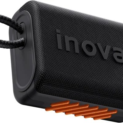 Mini Caixa De Som Bluetooth Caixinha Som Portátil Potente Tws Com Rádio RGB Inova Cases Caixinha Bluetooth Preto