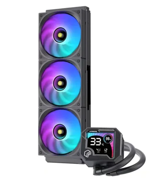Water Cooler ARGB 360mm Preto | Triple Fan RGB | PWM | Intel e AMD | PC Gamer 4