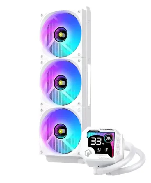 Water Cooler ARGB 360mm Branco | Triple Fan RGB | PWM | Intel e AMD | PC Gamer 4