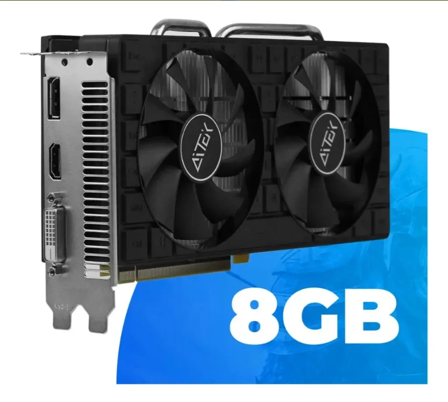 Placa de Vídeo RX580 | 8GB DDR5 | HDMI DVI PCIe 3.0 Gamer 6