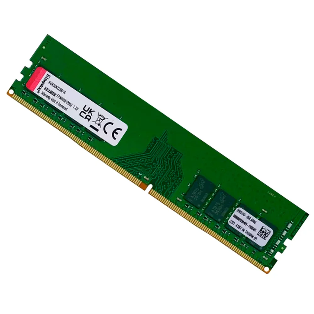 Imagem 2 de 4 do produto Memória Kingston 16gb Ddr4, 3200mhz, PC4-25600, 288-pin, 1.2v, Cl22, Udimm - Kvr32n22s8/16
