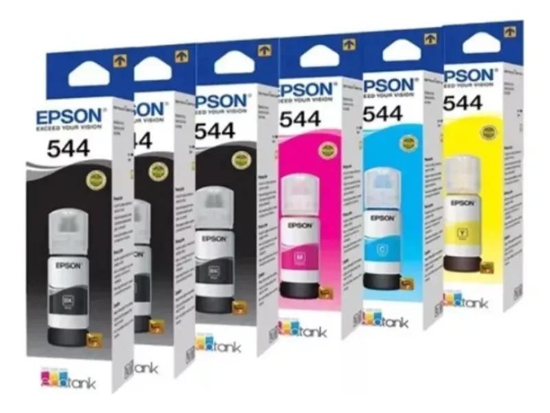 Imagem 3 de 4 do produto Kit Com  6 Refil De Tinta  544 3 Black  + Cyan  + Yellow  + Mag.