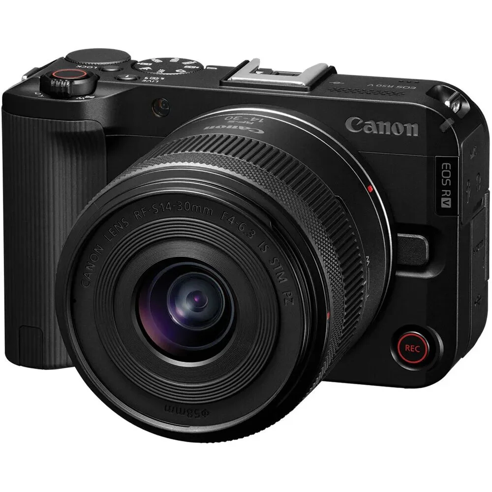 Câmera Digital Canon Eos R50v 4k Kit Lente Rf-s 14-30mm F4-6.3 Is Stm Pz