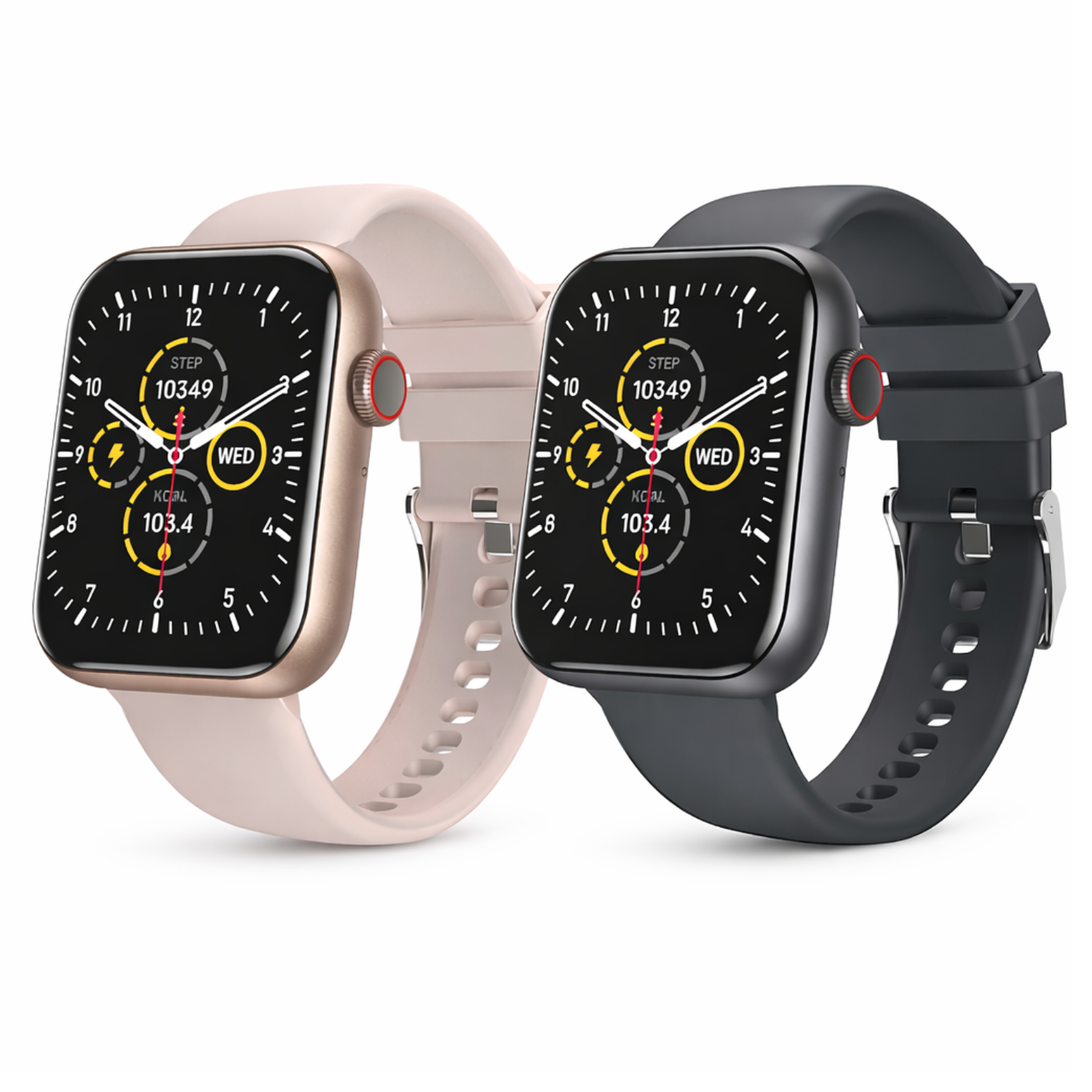 Kit 2 Relógios Inteligentes Smartwatch Positivo Essential Chamadas Bluetooth 1.83 Pol Ip68 Monitor De Saúde Preto E Rosa