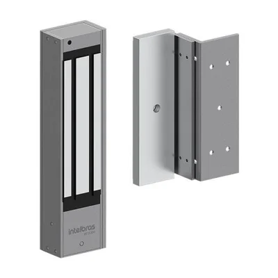 Fechadura Eletroímã Intelbras Fe 10300 V2 Prata 300kgf 12vdc