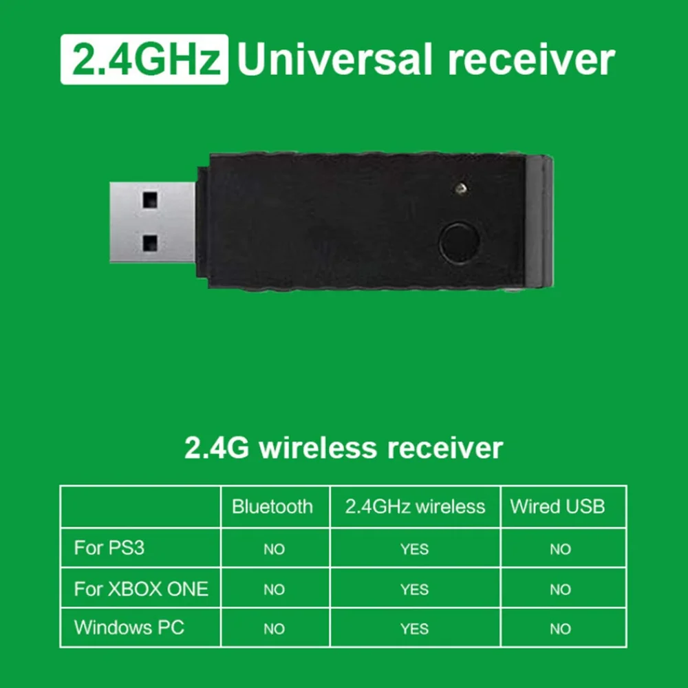 Imagem 3 de 5 do produto Controle Sem Fio Para PC Com Adap Compatível X Box One S  X