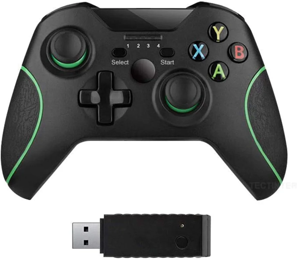 Imagem 4 de 5 do produto Controle Sem Fio Para PC Com Adap Compatível X Box One S  X