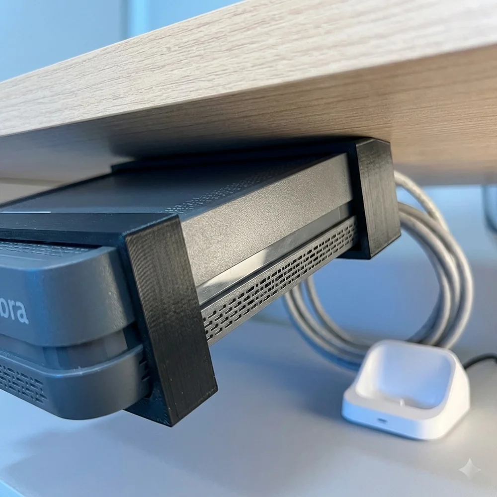 Imagem 3 de 5 do produto Suporte Invisível Modem Vivo Fibra 5 Fixação Suspensa