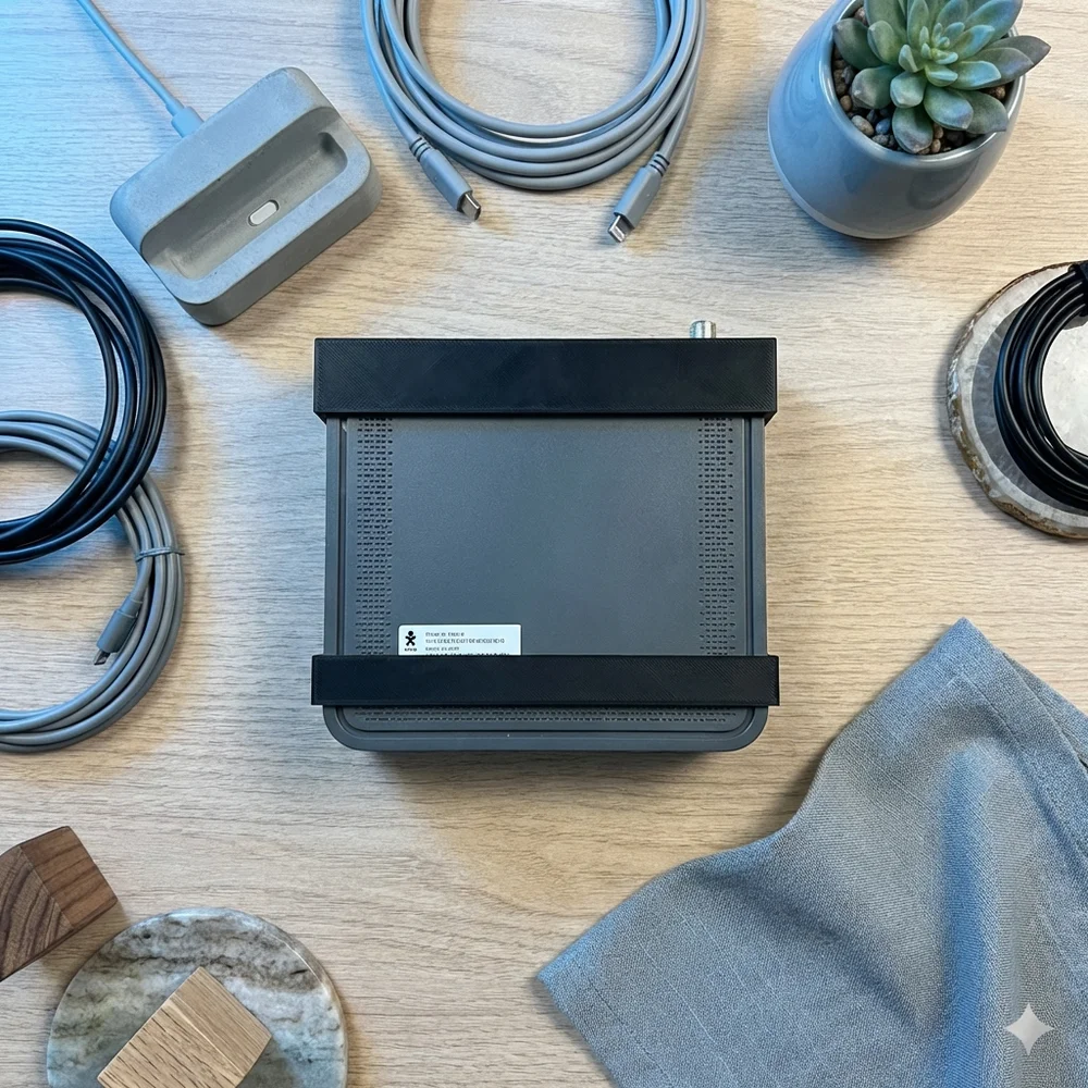 Imagem 5 de 5 do produto Suporte Invisível Modem Vivo Fibra 5 Fixação Suspensa