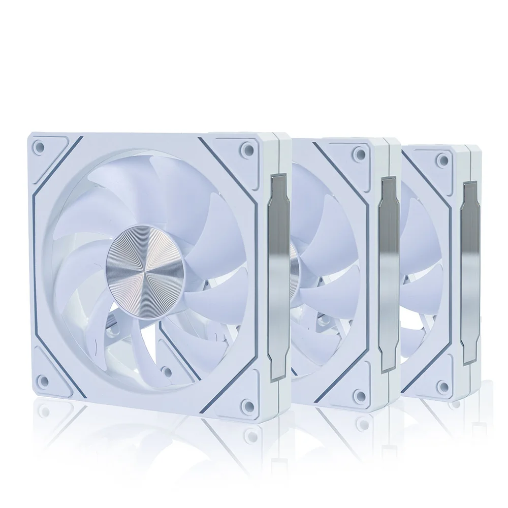 Kit 3 Fan 120mm Round5 Nordwind Forward Com Controladora ARGB Branco R5-kit-nordwind-fw-w-2220 5