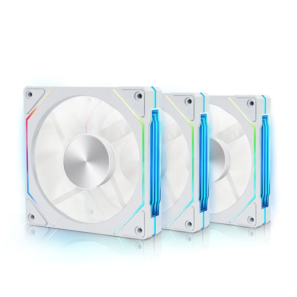 Kit 3 Fan 120mm Round5 Nordwind Forward Com Controladora ARGB Branco R5-kit-nordwind-fw-w-2220 6