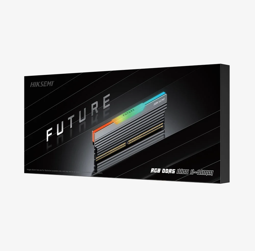 Imagem 2 de 4 do produto Memória 16gb Ddr4 Hiksemi Future RGB 3200mhz Preta RGB
